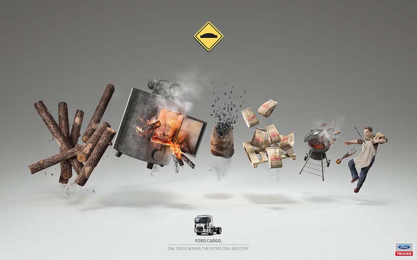 222222222222 دنیای نو - طراحی کمپین تبلیغاتی برای کامیون های فورد از شرکت Blue hive