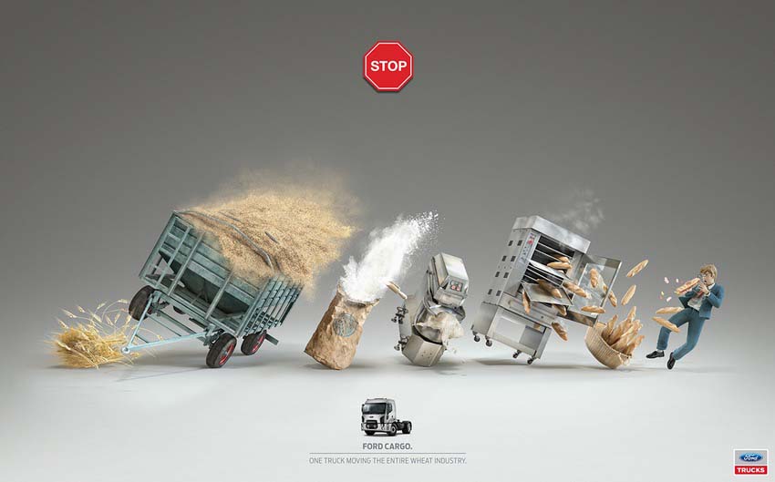 4512369844 دنیای نو - طراحی کمپین تبلیغاتی برای کامیون های فورد از شرکت Blue hive