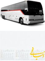 تقویم رومیزی با موضوع اتوبوس