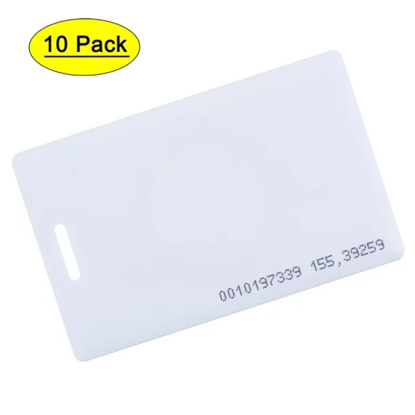 Uxcell 1 8mm Thick 125KHz TK4100 Read Only with Hole RFID Proximity ID Card White 10 Pack be8c61be 47c0 49ef bf85 19cc5588fee9.e9e320fdff0a1014b159f2d1baf582ec