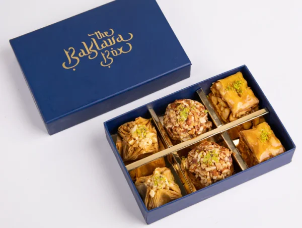 assorted baklava sampler box 6 pieces