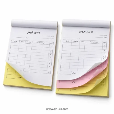 سفارش فاکتور دو نسخه ی سه نسخه