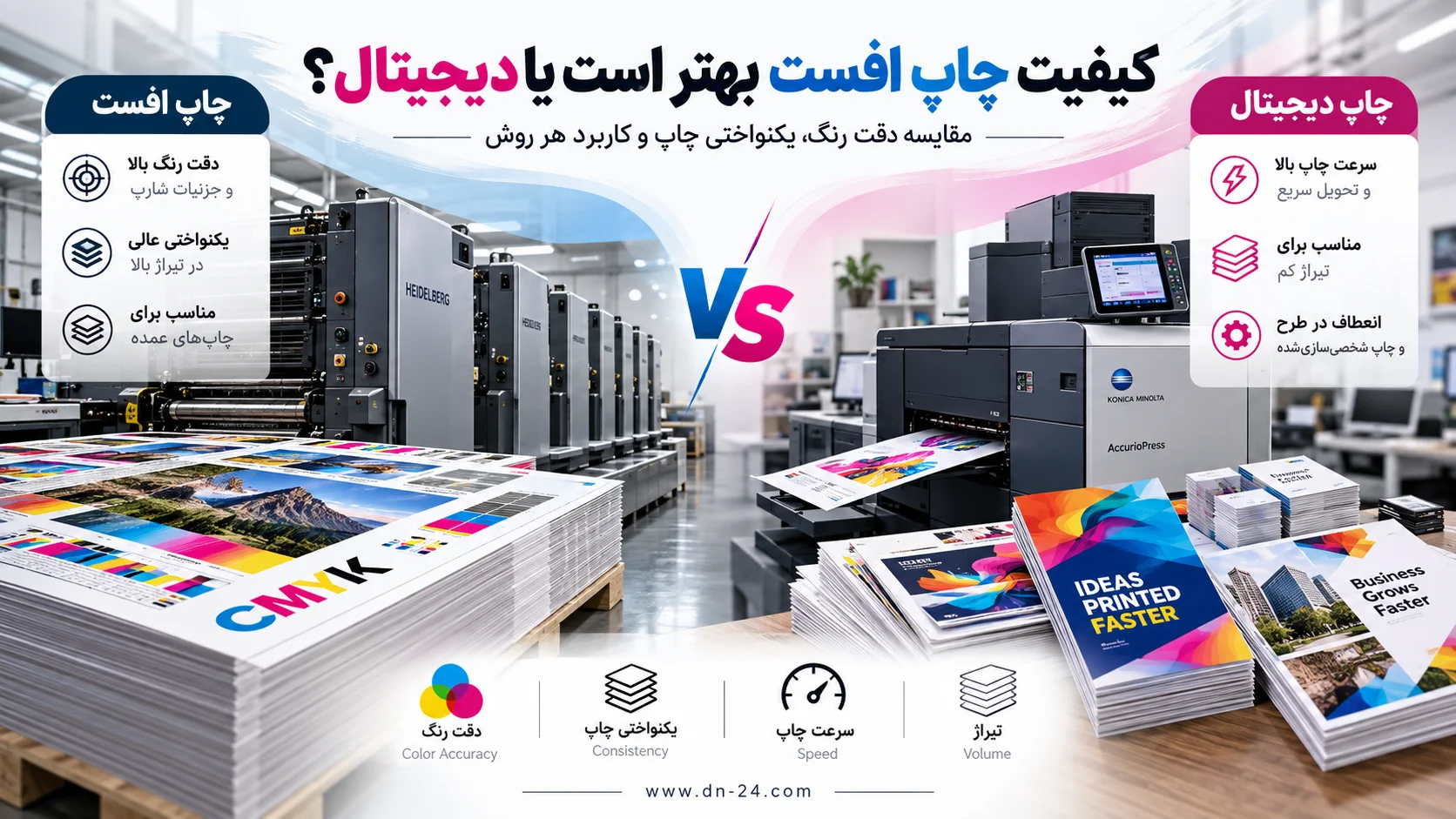 کیفیت چاپ افست بهتر است یا دیجیتال؟